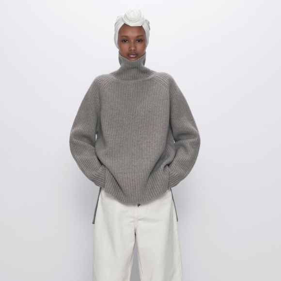 zara 100 wool sweater